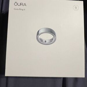 Oura Ring 4 in Elegant Silver Sz 8